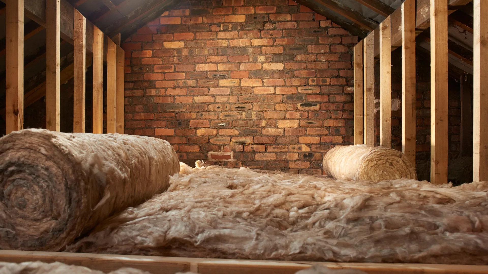 foam insulation in the attic installation