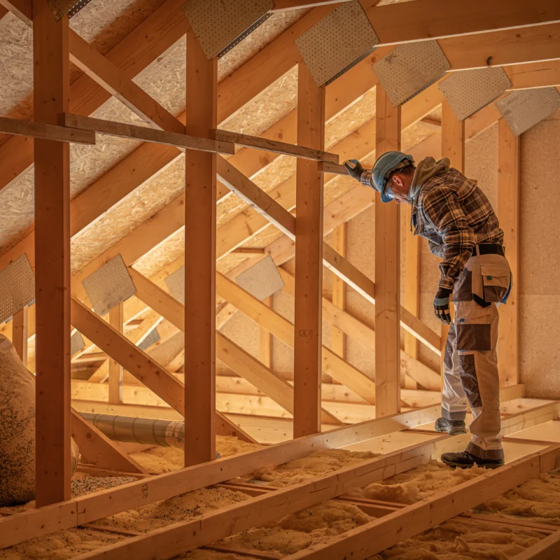 wood framing insulation installation